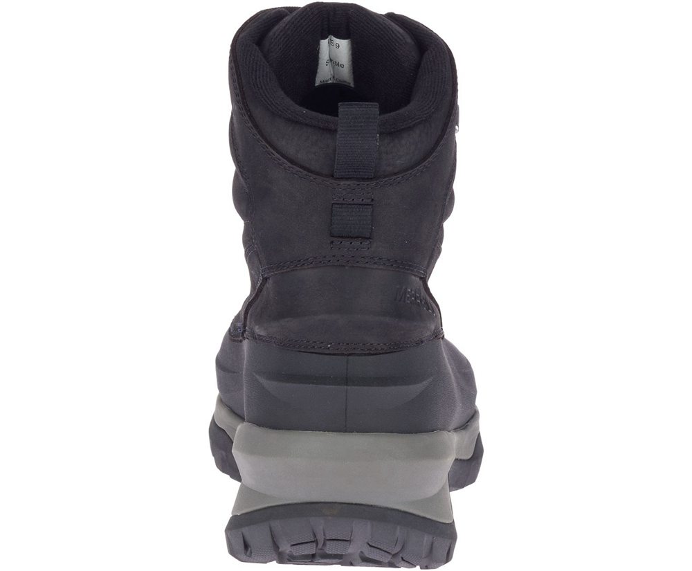 Botas Homem - Merrell Thermo Slush Mid Shell Waterproof - Pretas - YMX917048